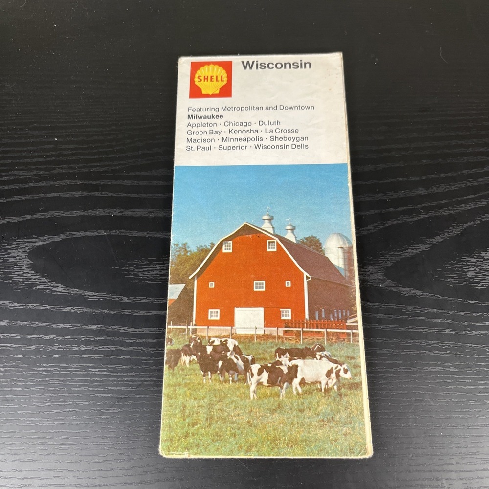 1966 Shell‎ Oil Highway Travel Road Map Of Wisconsin #41